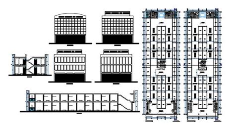 Shopping Mall Elevation Plan And Section Detail Dwg F Vrogue Co