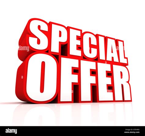 Special Offer Concept 3d Illustration Stock Photo Alamy