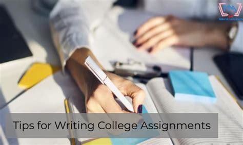 There is a set format followed at every college. Tips for Writing College Assignments - MakeMyAssignments Blog