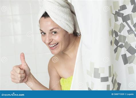 Woman Shower Stock Image Image Of Washing White People 50871559