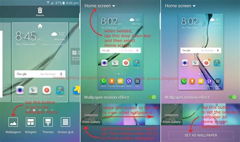 Inside Galaxy Samsung Galaxy S6 Edge How To Change Home Screen