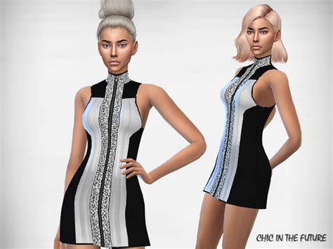Chic In The Future Dress By Puresim At Tsr Sims 4 Updates