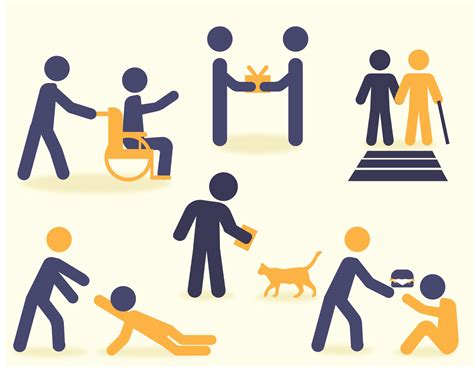 Kindness And Helping Others Icon Vector Pack 165773 Vector Art At Vecteezy