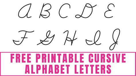 Old English Cursive Alphabet Chart