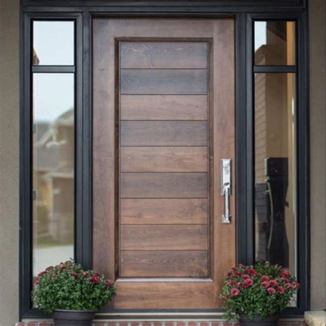 Exterior Teak Wood Single Main Door Designs Modern