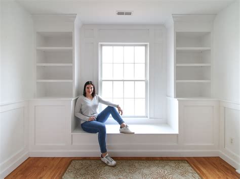 Builtin Window Bench And Bookcases Stefana Silber