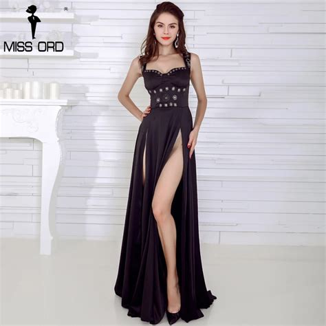 Free Shipping Missord 2018 Sexy Bra Halter Sleeveless Split Dress Ft4323 In Dresses From Womens