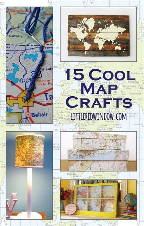 15 Cool Map Crafts Map Crafts Old Maps Crafts Paper Crafts