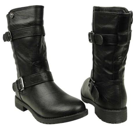 Shoes Mid Calf Boots Cosplay Dean Winchester Supernatural Buckles