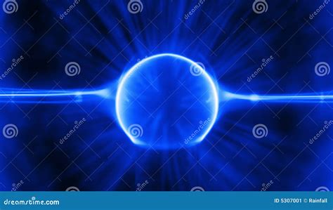 Blue Plasma Charge Stock Image Image Of Futuristic Physics 5307001