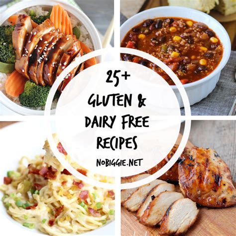Gluten Free And Dairy Free Recipes Nobiggie