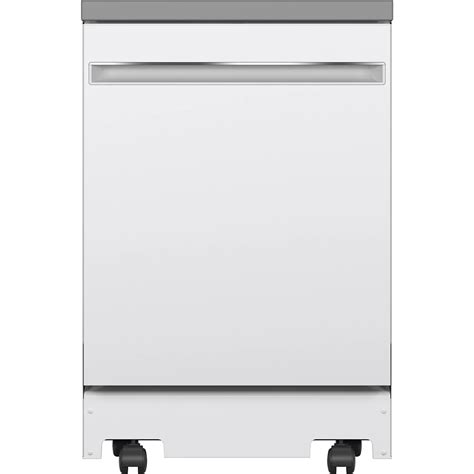 Ge 58 Dba 24 Inch Portable Dishwasher With 12 Place Settings Capacity