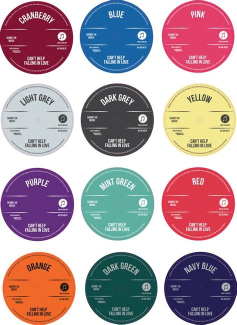 Free Printable 45 Record Labels