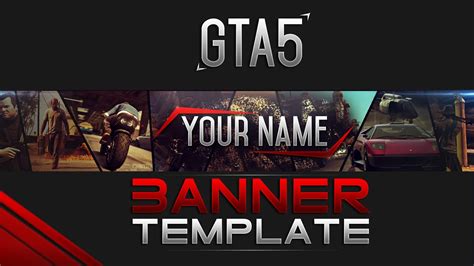 Gta 5 Banner Template Free Gta V Download Youtube