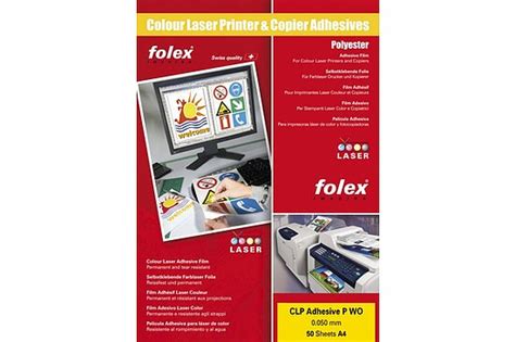 Folex Laserfolie Clp A4 Selbstklebend 2999w05044100 50 Folien