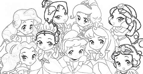 Baby Chibi Disney Princess Coloring Pages Kidsworksheetfun