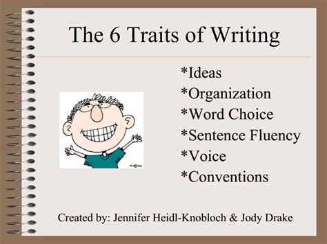 Six Traits Of Writing Ppt For 5th 9th Grade Lesson Planet