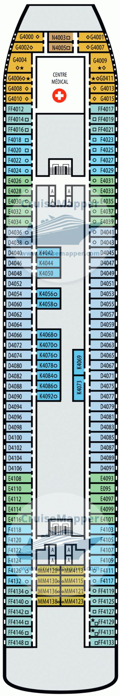 Westerdam Deck Map