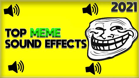Top Popular Meme Sound Effects No Copyrighted In Youtube