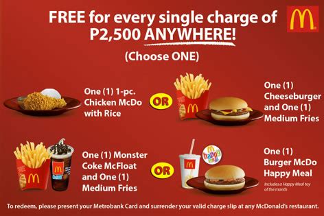 Check spelling or type a new query. Metrobank McDonalds Promo | Philippine Contests and Promos