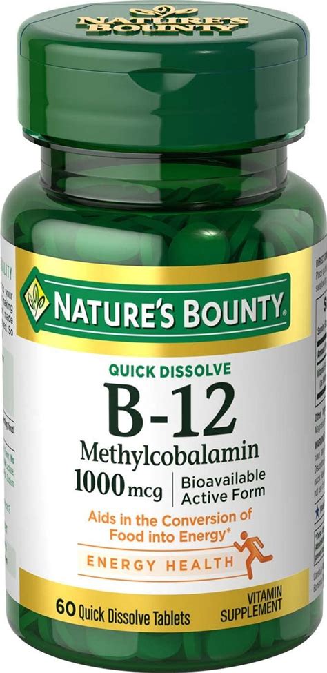 Save on vitamins, supplements, probiotics, coq10, fish oil, and magnesium at vitacost®!. Nature's Bounty Vitamin B-12 Supplement, Supports ...