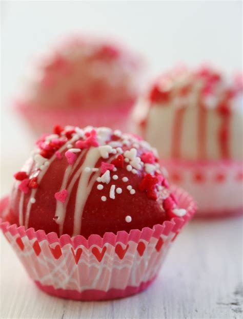 Valentine ideas pretty cakes cute cakes yummy cakes heart cakes. Valentine's Day Cake Balls | Skinnytaste
