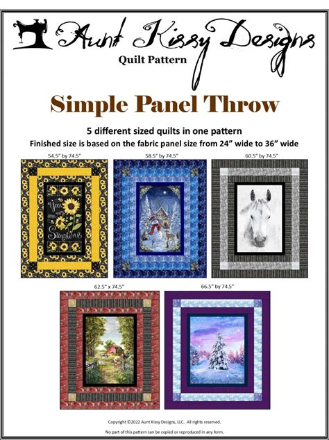 Simple Panel Throw Pattern 6573900001025