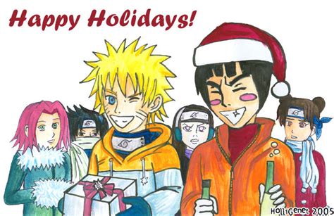 Naruto Happy Holidays By Holligenet On Deviantart