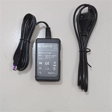 jual adaptor charger handycam sony hxr mc1500 termurah shopee indonesia