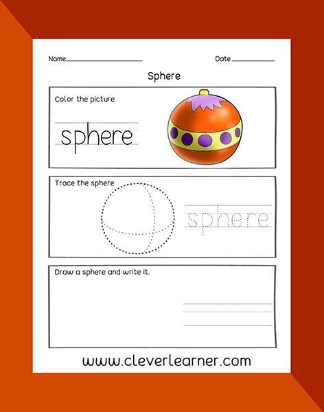 Free 3d Shapes Form Worksheets For Homeschool Kindergartens And