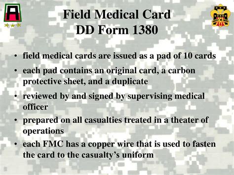 Ppt Initiating A Field Medical Card Powerpoint Presentation Free
