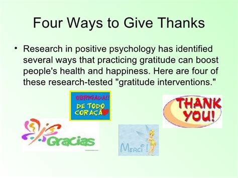Four Ways To Give Thanks