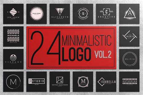 Minimalistic Logo Vol2 By Michael Rayback Design Thehungryjpeg