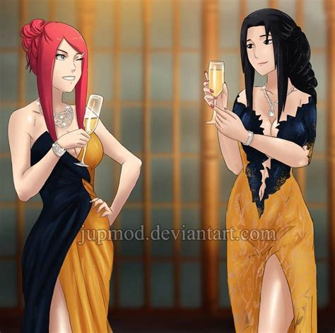 A Matriarchal Evening Kushina And Mikoto Clup By Jupmod On Deviantart Meninas Naruto