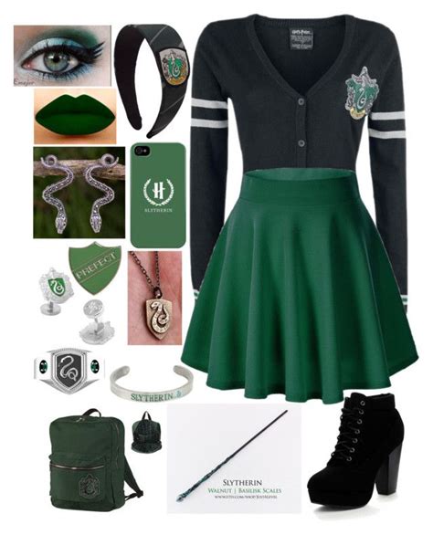 Slytherin By A Girl Has No Username Liked On Polyvore Featuring Warner Bros Cufflinks Inc
