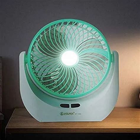 Multicolor Pvc Powerful Rechargeable High Speed Table Fan With Led Light At Best Price In Ahmedabad