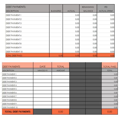 Personal Expense Trackerexcel Budget Spreadsheetmonthly And Etsy