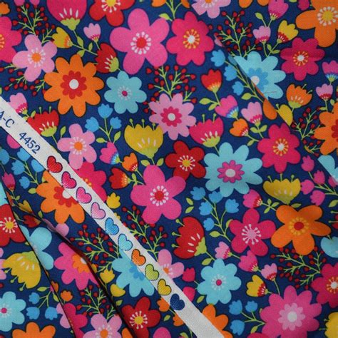 Bright Floral Fabric Bright Flowers Fabric Timeless Treasures