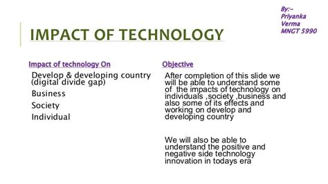 Positive And Negative Impact Of Technology On Business And Society