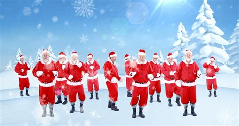 Many Santas Dancing Loop Stock Footage Video 7226833 Shutterstock