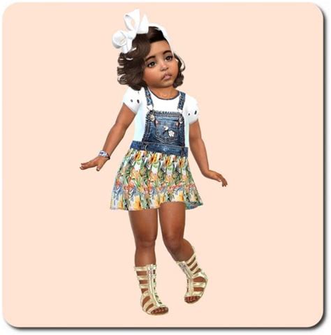 Designer Set For Toddler Girls Ts4 At Sims4 Boutique Lana Cc Finds
