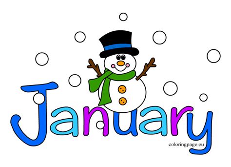 January Images On Calendar Birth Month And Clip Art Clipartix