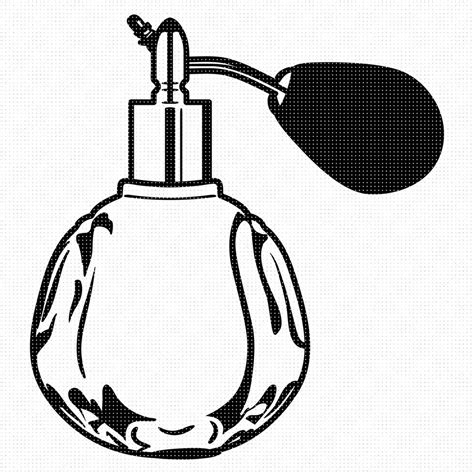 Perfume Bottle Svg Eps Png Dxf Clipart For Cricut And Silhouette Etsy