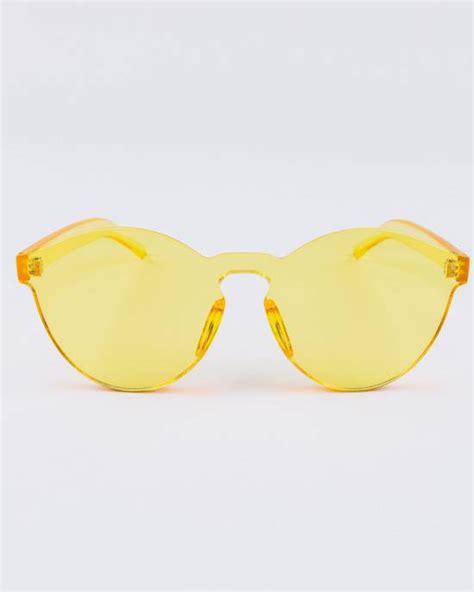 Retrosuperfuture Yellow Tinted Tint Lens Sunglasses Single Frame Grailed