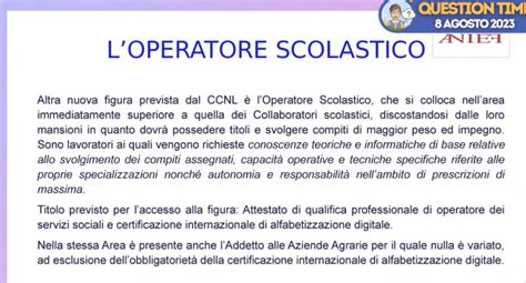 Personale Ata Arriva Il Nuovo Profilo Dell Operatore Scolastico Ci