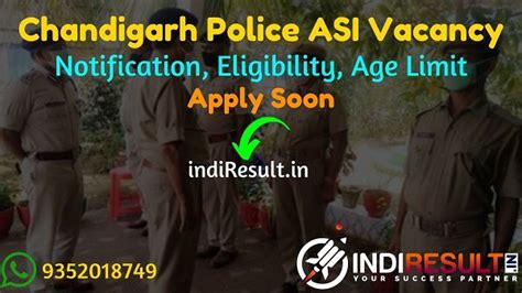 Chandigarh Police Asi Recruitment Apply Online For Assistant