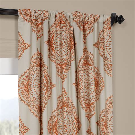 Burnt Orange Patterned Curtains Home Ideas