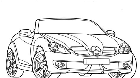 Mercedes Coloring Pages At Free Printable Colorings