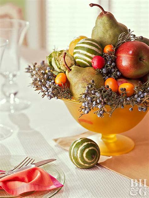 Thanksgiving Fruit Centerpieces Better Homes And Gardens