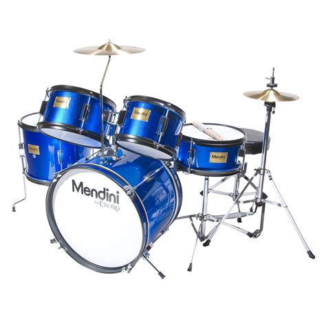Mendini By Cecilio 16 5 Piece Complete Kids Junior Drum Set With